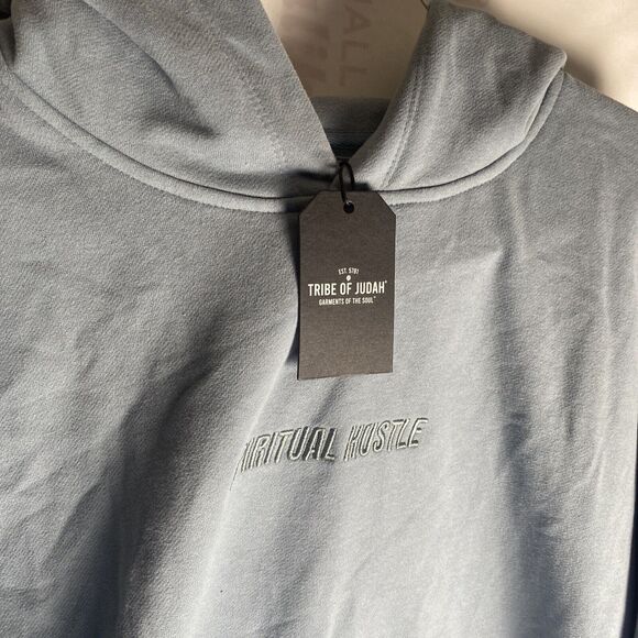 NWT Tribe of Judah Hoodie Men's XL Spiritual Graphic Sweatshirt Streetwear - Picture 2 of 5